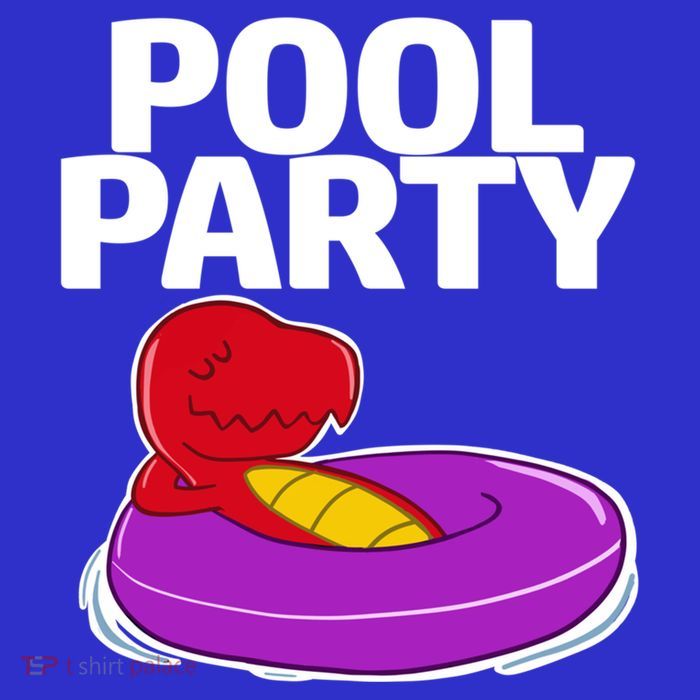 Tgiftrex In A Floater Pool Party Cool Gift T-Shirt