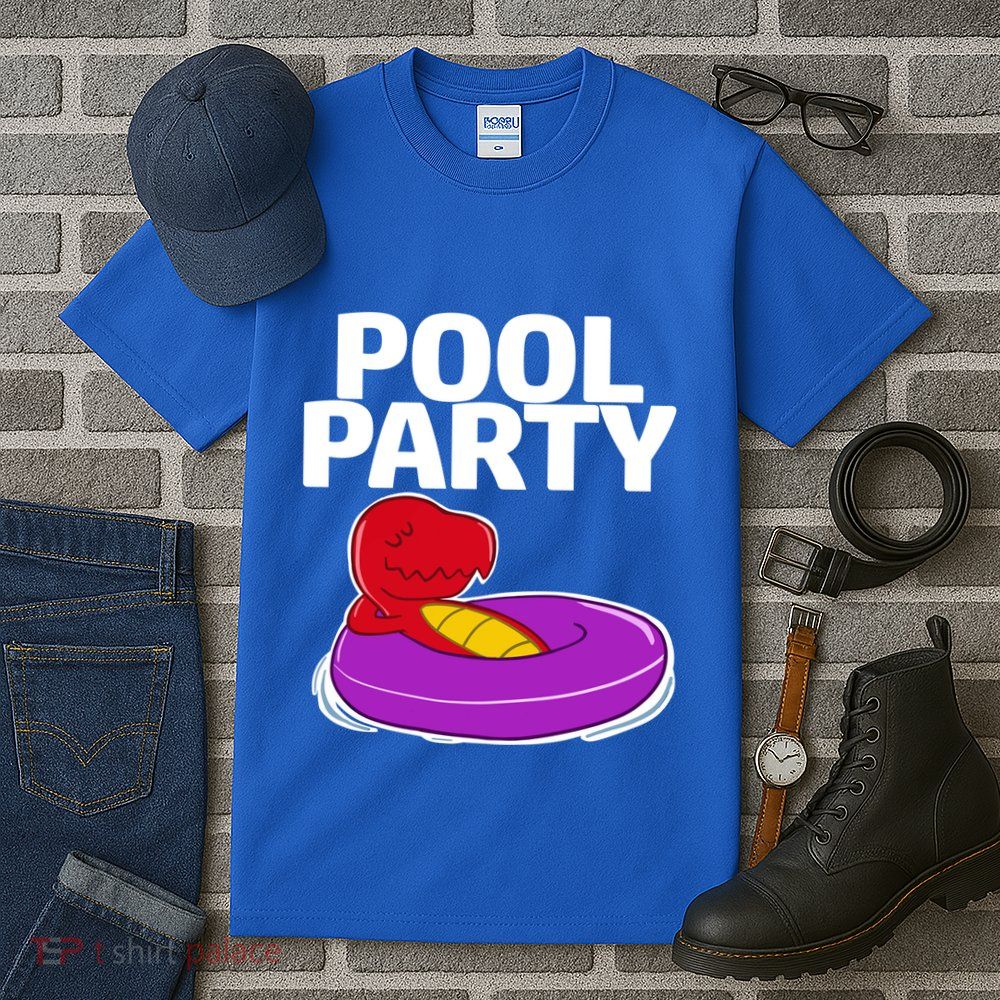 Tgiftrex In A Floater Pool Party Cool Gift Tall T-Shirt