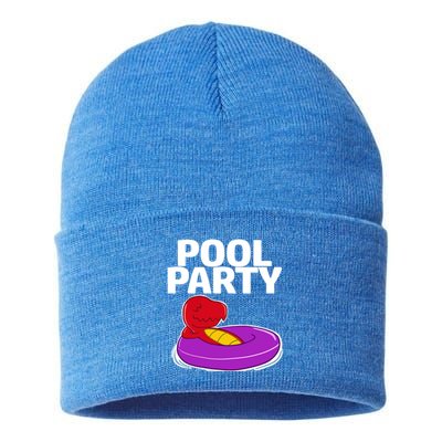 Tgiftrex In A Floater Pool Party Cool Gift Sustainable Knit Beanie