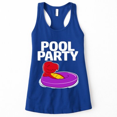 Tgiftrex In A Floater Pool Party Cool Gift Womens Tank Top