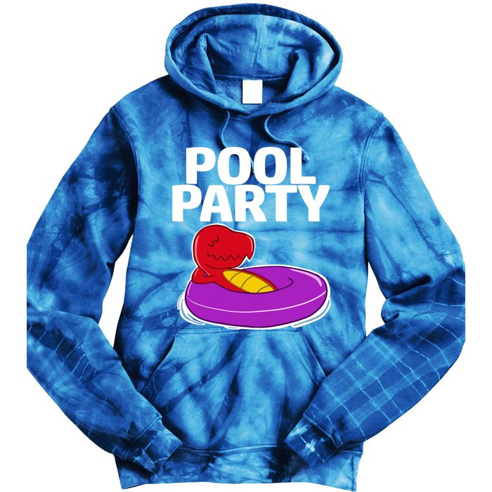 Tgiftrex In A Floater Pool Party Cool Gift Tie Dye Hoodie