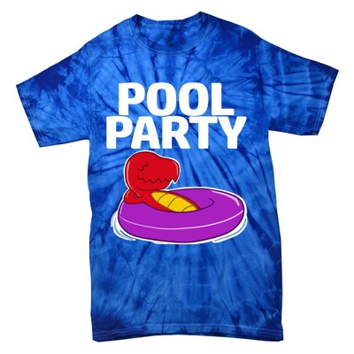 Tgiftrex In A Floater Pool Party Cool Gift Tie-Dye T-Shirt