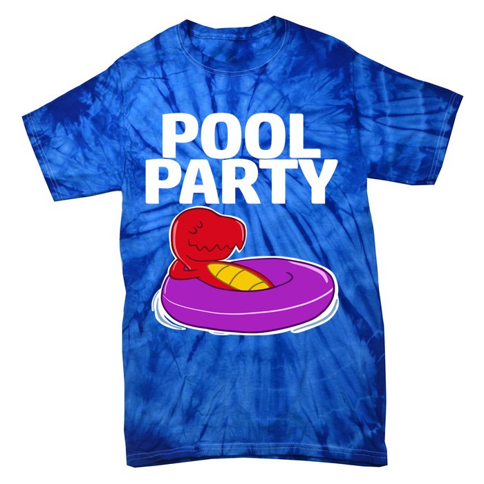 Tgiftrex In A Floater Pool Party Cool Gift Tie-Dye T-Shirt