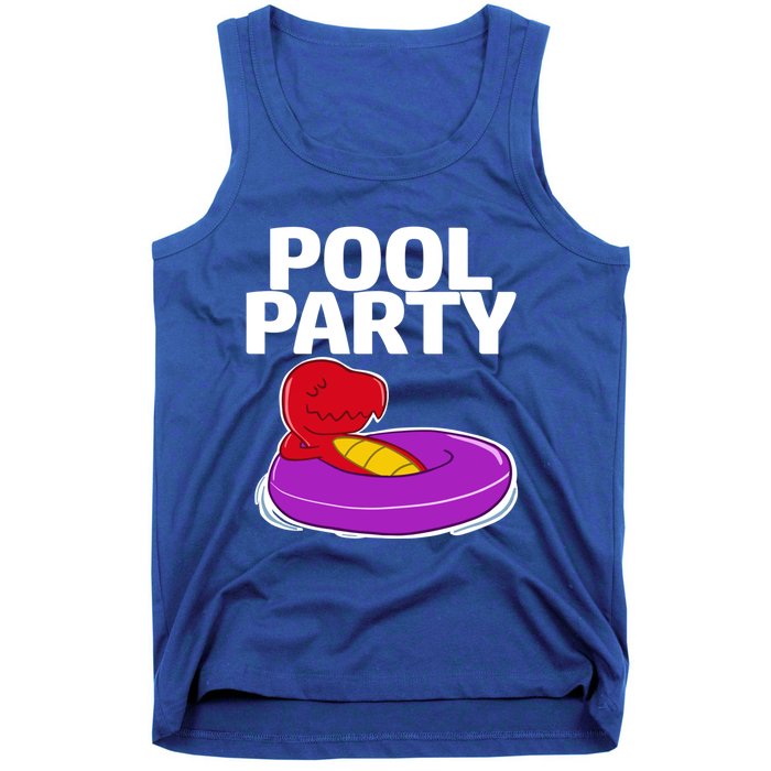 Tgiftrex In A Floater Pool Party Cool Gift Tank Top