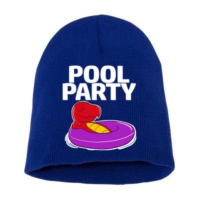 Tgiftrex In A Floater Pool Party Cool Gift Short Acrylic Beanie