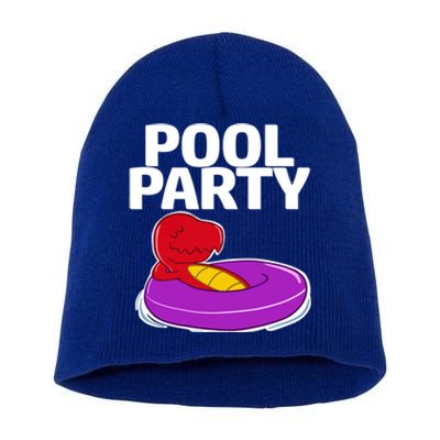 Tgiftrex In A Floater Pool Party Cool Gift Short Acrylic Beanie