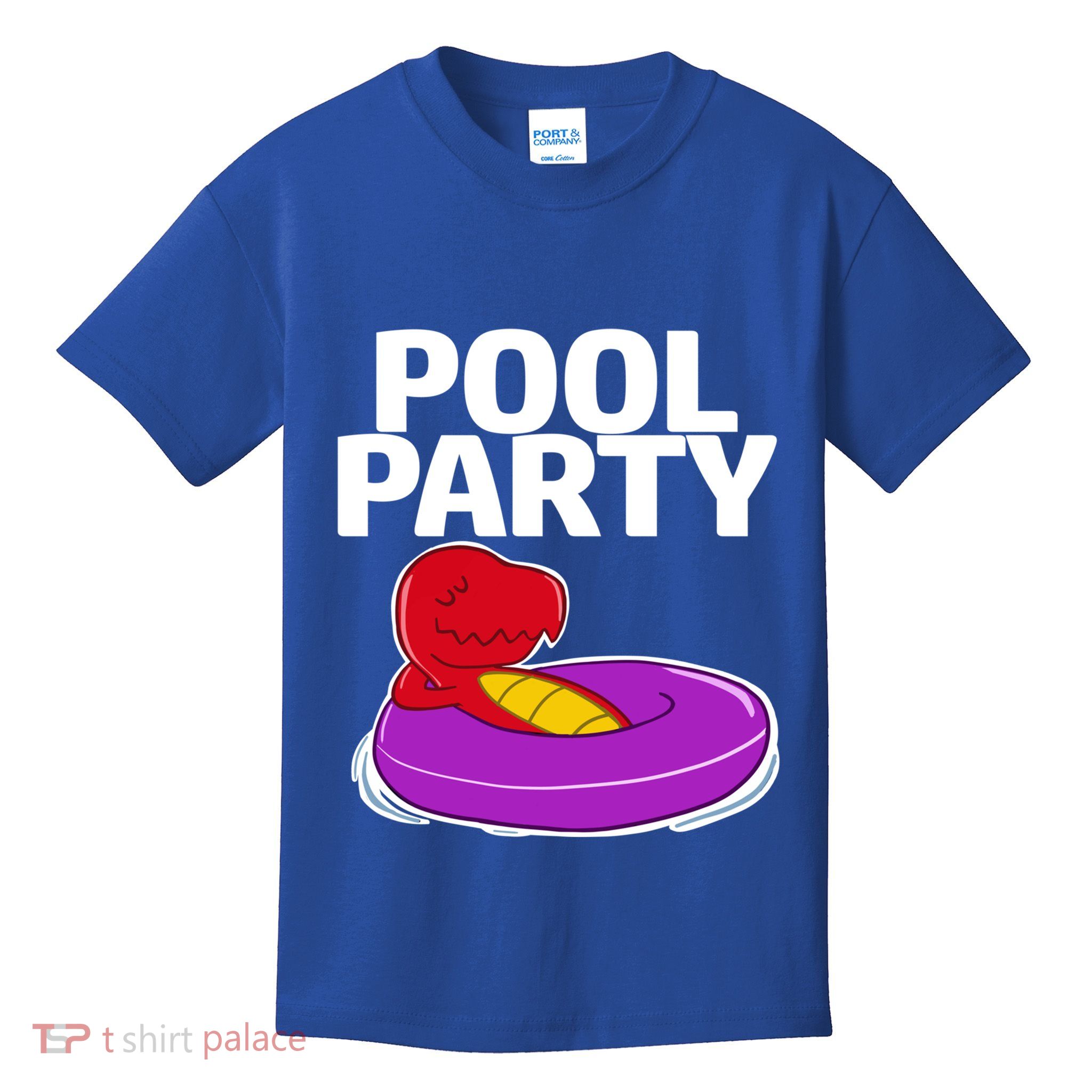 Tgiftrex In A Floater Pool Party Cool Gift Kids T-Shirt