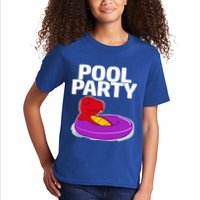 Tgiftrex In A Floater Pool Party Cool Gift Kids T-Shirt