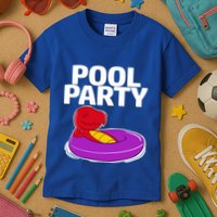 Tgiftrex In A Floater Pool Party Cool Gift Kids T-Shirt