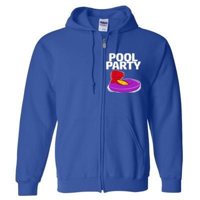 Tgiftrex In A Floater Pool Party Cool Gift Full Zip Hoodie