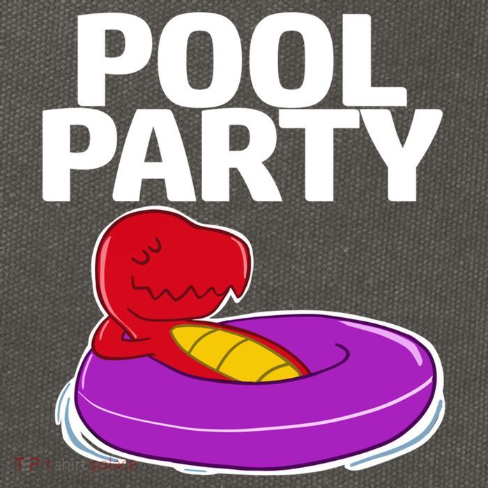 Tgiftrex In A Floater Pool Party Cool Gift Cotton Canvas Backpack