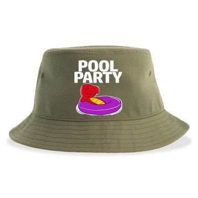 Tgiftrex In A Floater Pool Party Cool Gift Sustainable Bucket Hat