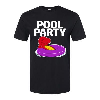 Tgiftrex In A Floater Pool Party Cool Gift Softstyle CVC T-Shirt