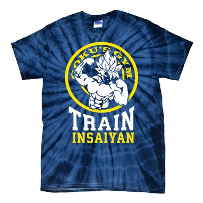 Train Insaiyan Anime Gym And Workout Motivational Premium Tie-Dye T-Shirt