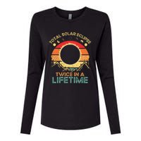 Twice In A Lifetime Solar Eclipse 2024 Total Eclipse Womens Cotton Relaxed Long Sleeve T-Shirt