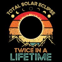 Twice In A Lifetime Solar Eclipse 2024 Total Eclipse Tall T-Shirt