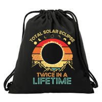Twice In A Lifetime Solar Eclipse 2024 Total Eclipse Drawstring Bag