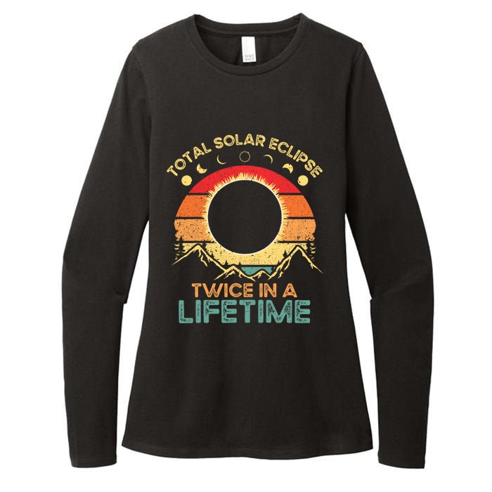 Twice In A Lifetime Solar Eclipse 2024 Total Eclipse Womens CVC Long Sleeve Shirt