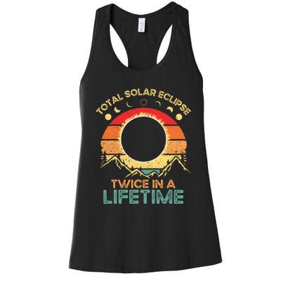 Twice In A Lifetime Solar Eclipse 2024 Total Eclipse Women's Racerback Tank