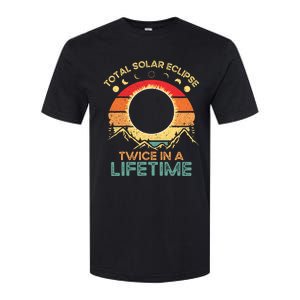 Twice In A Lifetime Solar Eclipse 2024 Total Eclipse Softstyle CVC T-Shirt