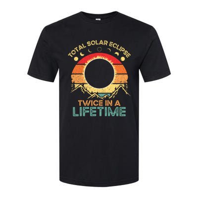 Twice In A Lifetime Solar Eclipse 2024 Total Eclipse Softstyle® CVC T-Shirt