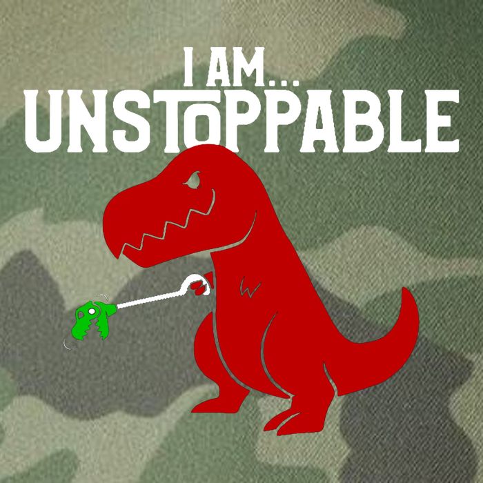 Trex I Am Unstoppable Dinosaur Funny Legacy Tie Dye Trucker Hat