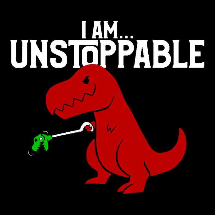 Trex I Am Unstoppable Dinosaur Funny City Backpack