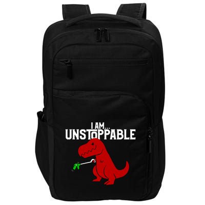 Trex I Am Unstoppable Dinosaur Funny Impact Tech Backpack