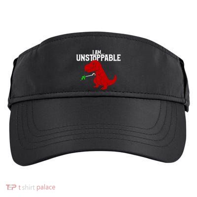 Trex I Am Unstoppable Dinosaur Funny Adult Drive Performance Visor