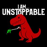 Trex I Am Unstoppable Dinosaur Funny Sustainable Knit Beanie