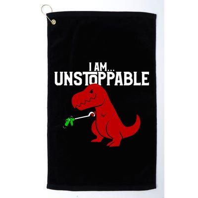 Trex I Am Unstoppable Dinosaur Funny Golf Towel