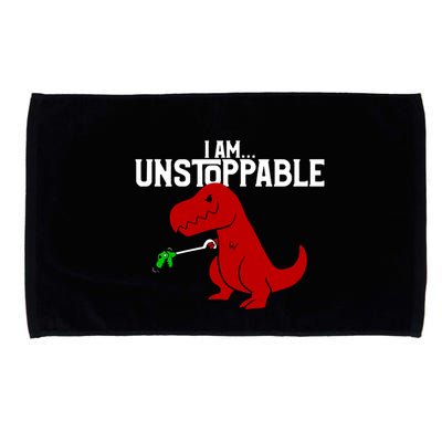 Trex I Am Unstoppable Dinosaur Funny Microfiber Hand Towel