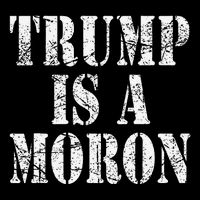 Trump Is A Moron Antitrump Dumb Stupid Idiot Women's Crop Top Tee