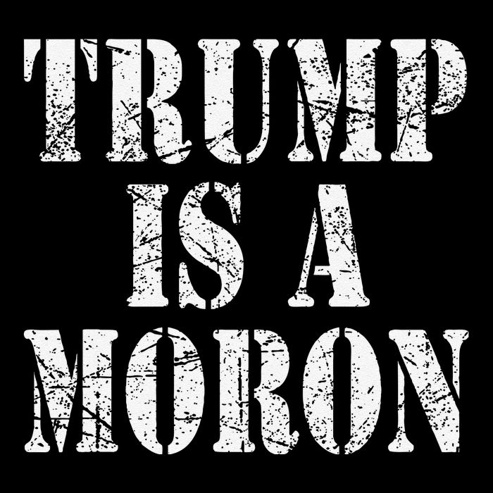 Trump Is A Moron Antitrump Dumb Stupid Idiot Women's Crop Top Tee