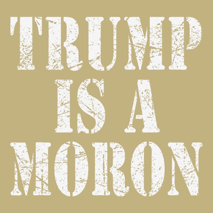Trump Is A Moron Antitrump Dumb Stupid Idiot Cooling Performance Crew T-Shirt