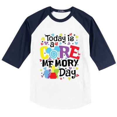 Today Is A Core Memory Day Funny Emotions Out Baseball Sleeve Shirt