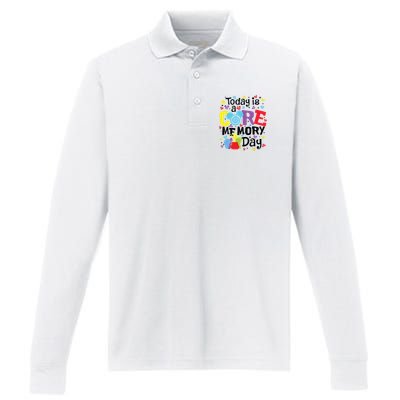 Today Is A Core Memory Day Funny Emotions Out Performance Long Sleeve Polo