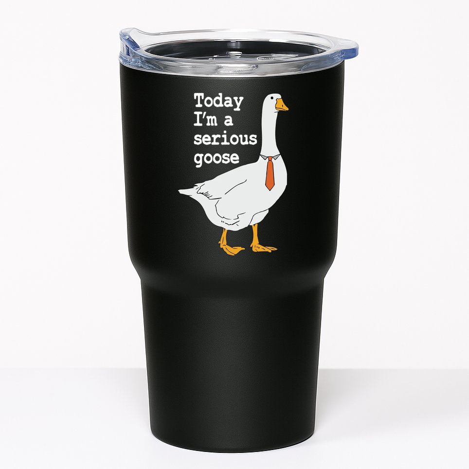 Today Im A Serious Goose Silly Humor Tumbler
