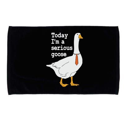 Today Im A Serious Goose Silly Humor Microfiber Hand Towel