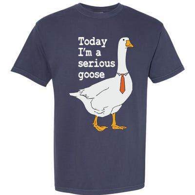Today Im A Serious Goose Silly Humor Garment-Dyed Heavyweight T-Shirt