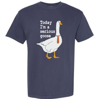 Today Im A Serious Goose Silly Humor Garment-Dyed Heavyweight T-Shirt