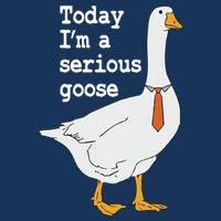 Today Im A Serious Goose Silly Humor USA-Made Doggie Bandana