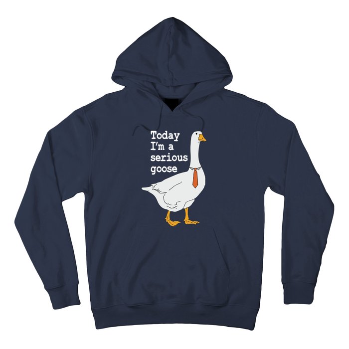 Today Im A Serious Goose Silly Humor Hoodie