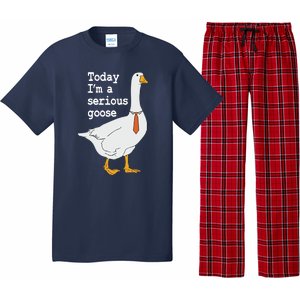 Today Im A Serious Goose Silly Humor Pajama Set