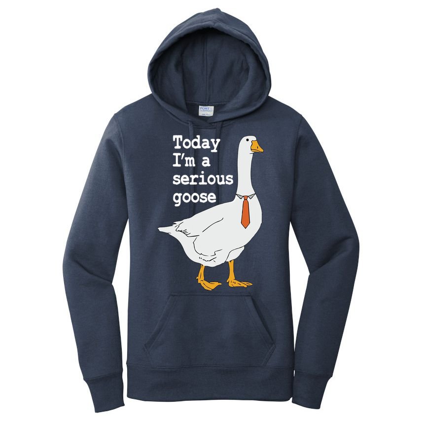 Today Im A Serious Goose Silly Humor Women's Pullover Hoodie