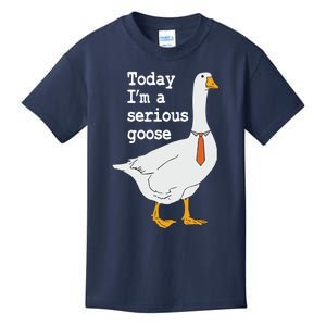 Today Im A Serious Goose Silly Humor Kids T-Shirt