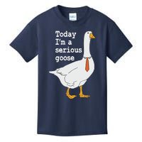 Today Im A Serious Goose Silly Humor Kids T-Shirt