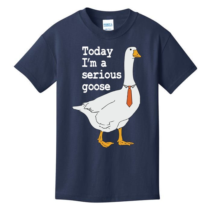 Today Im A Serious Goose Silly Humor Kids T-Shirt