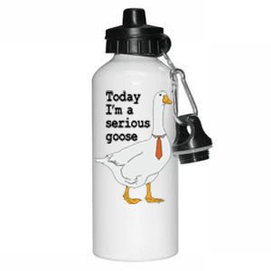 Today Im A Serious Goose Silly Humor Aluminum Water Bottle