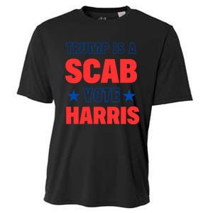 Trump Is A Scab Vote Kamala Harris 2024 Cooling Performance Crew T-Shirt